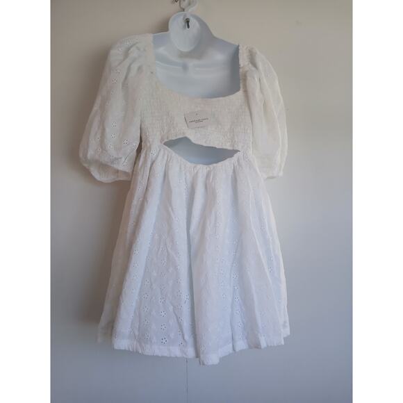 American Eagle Puff Sleeve Mini Dress NWT - Picture 5 of 5